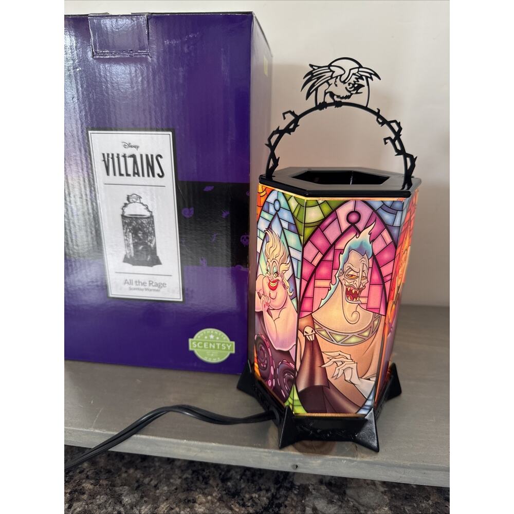 Disney Villains ALL THE RAGE Scentsy Warmer - With Box Discontinued Rare